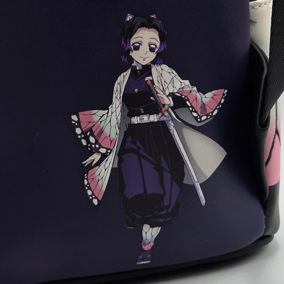 Loungefly Demon Slayer Exclusive Shinobu Kocho Cosplay Mini Backpack New - Picture 8 of 8